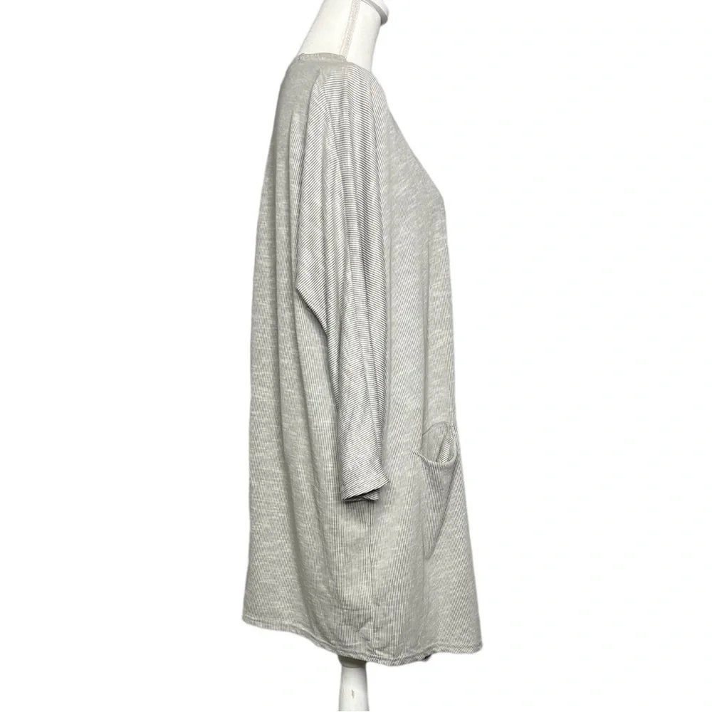 DONNI. Lightweight Open Front Stripe Cardigan - One Size